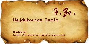 Hajdukovics Zsolt névjegykártya